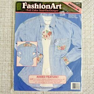 Dimensions Fashion Art Rose Elegance Full Color Iron-On Designs by Karen Avery